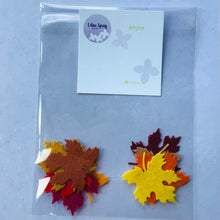 Load image into Gallery viewer, Medium Autumn Felt Maple Leaves, Die cut maple leaves, Felt Autumn Leaves
