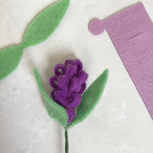 Load image into Gallery viewer, Felt Lavender Flower Kit, DIY Floral Craft
