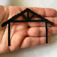 Load image into Gallery viewer, Felt Nativity Silhouettes, Felt Die Cut Christmas Nativity

