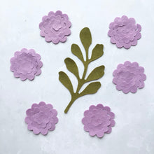 Load image into Gallery viewer, Small Felt Roses, 3D Roll Up Felt Die Cut Rose Flowers with Optional Leaves
