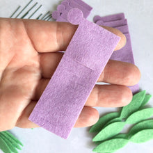 Load image into Gallery viewer, Felt Lavender Flower Kit, DIY Floral Craft
