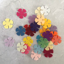 Load image into Gallery viewer, Mini Felt Flowers, Die Cut Embellishments, 2cm, 20 Pcs
