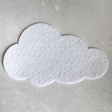 Load image into Gallery viewer, Large Felt Clouds, Die Cut Craft Supply (12cm x 7cm)
