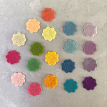 Load image into Gallery viewer, Mini Felt Flower Shapes, Die Cut Felt Flowers
