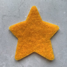 Load image into Gallery viewer, Gold Felt Stars, Die Cut Felt Stars, Medium Sized Stars
