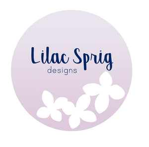Lilac Sprig Felt Flowers, Christine Taylor, Felt Die Cuts.