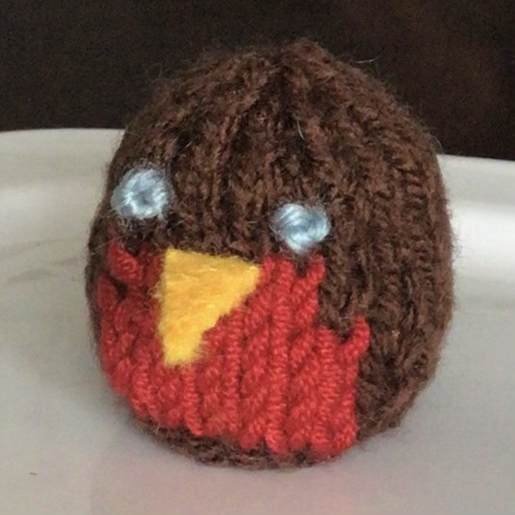 Christmas Robin Knitting Pattern, PDF, Chocolate Cover Knitting Pattern