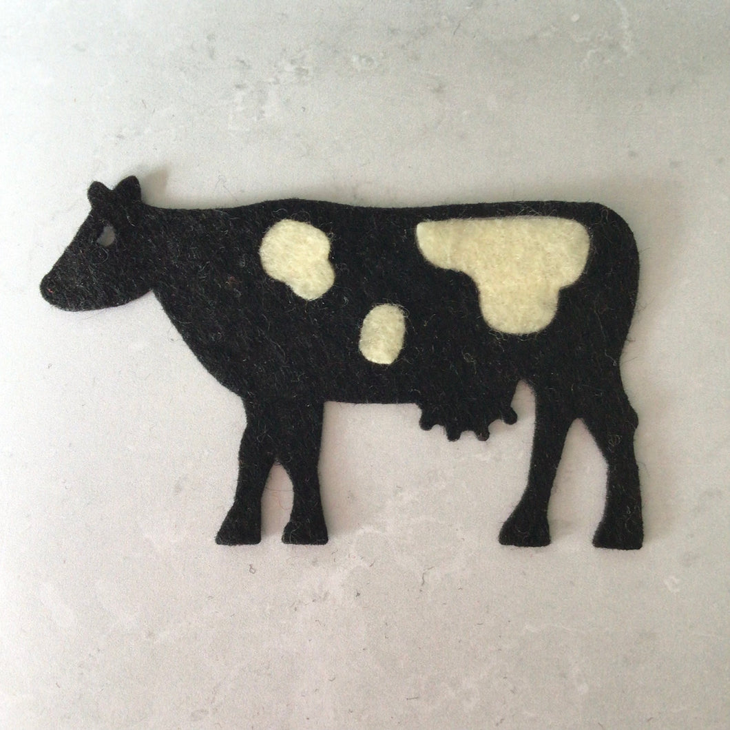 Felt Cows, Die Cut Felt Cows