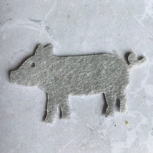Load image into Gallery viewer, Pink Felt Pigs, Felt Die Cut Pigs
