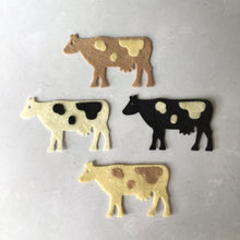 Load image into Gallery viewer, Felt Cows, Die Cut Felt Cows
