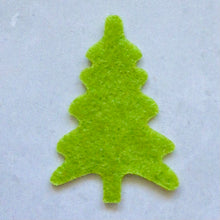 Load image into Gallery viewer, Small Felt Christmas Trees, Felt Die Cut Trees, Christmas Table Sprinkles
