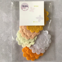 Load image into Gallery viewer, Spring Felt Roses,(10),  die cut felt flowers, 3D Roll Up flower
