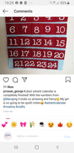 Load image into Gallery viewer, Felt Advent Calendar numbers, Die Cut Numbers 1-24, DIY Advent Calendar
