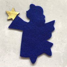 Load image into Gallery viewer, Gold and Felt Christmas Angels, Make Your Own Angel Kit
