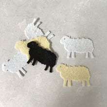 Load image into Gallery viewer, Felt Sheep, Felt Lambs, Die Cut Felt Sheep
