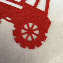 Load image into Gallery viewer, Felt Tractors, Die Cut Felt Tractors
