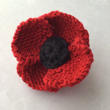 Load image into Gallery viewer, Red Poppy brooch, Red Flower Pin, Remembrance Day Brooch
