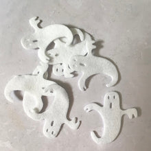 Load image into Gallery viewer, White Felt Ghosts, Die Cut Felt Ghosts
