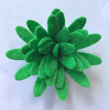 Load image into Gallery viewer, Christmas Felt Chrysanthemums, Felt Die Cut Flowers, 3D Roll Up Flowers
