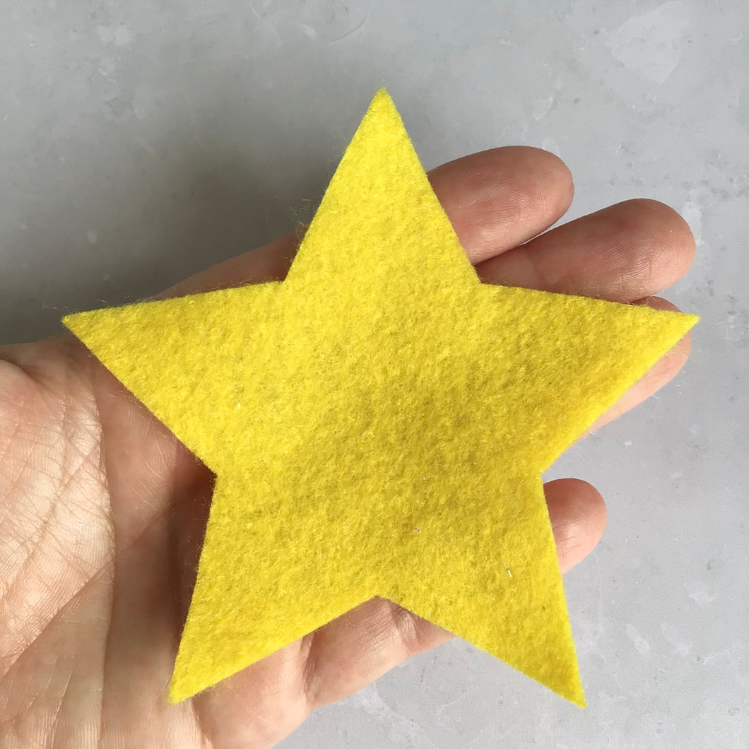 Large Felt Stars,  Die Cut Felt Stars