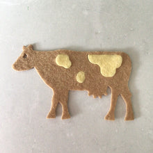 Load image into Gallery viewer, Felt Cows, Die Cut Felt Cows
