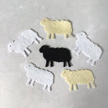 Load image into Gallery viewer, Felt Sheep, Felt Lambs, Die Cut Felt Sheep
