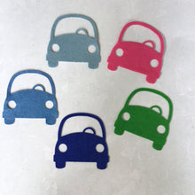 Load image into Gallery viewer, Large Felt Cars, Felt Die Cut Cars
