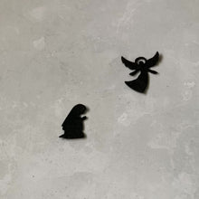 Load and play video in Gallery viewer, Felt Nativity Silhouettes, Felt Die Cut Christmas Nativity
