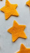 Load and play video in Gallery viewer, Gold Felt Stars, Die Cut Felt Stars, Medium Sized Stars
