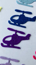 Load and play video in Gallery viewer, Felt Helicopters, Mixed Pack, Felt Die Cut Helicopter
