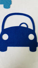Load and play video in Gallery viewer, Large Felt Cars, Felt Die Cut Cars
