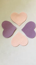 Load and play video in Gallery viewer, Large Felt Hearts, Die Cut Felt Heart
