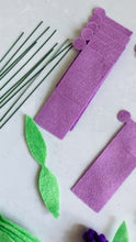 Load and play video in Gallery viewer, Felt Lavender Flower Kit, DIY Floral Craft
