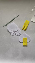 Load and play video in Gallery viewer, Felt Calla Lily, Felt die cut flowers, DIY Flower Kit
