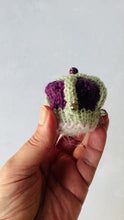 Load and play video in Gallery viewer, Coronation Crown Knitting Pattern, PDF, Chocolate Cover Knitting Pattern
