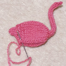 Load image into Gallery viewer, Flamingo Knitting Pattern, PDF, Chocolate Cover Knitting Pattern
