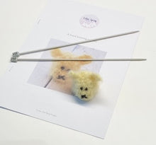 Load image into Gallery viewer, Mohair Teddy Bear Knitting Pattern, PDF, Chocolate Cover Knitting Pattern
