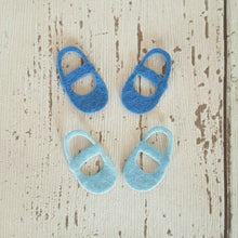 Load image into Gallery viewer, Felt Baby Shoe Shapes, Die Cut Felt Baby Shoes
