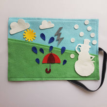 Load image into Gallery viewer, Weather Felt Board Set, Learn the Weather Felt Board Pieces
