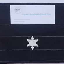 Load image into Gallery viewer, Five Little Snowflakes Game, Felt Board Set Accessories
