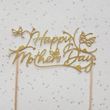 Load image into Gallery viewer, Mother&#39;s Day Cake Topper, Glitter Cake Topper
