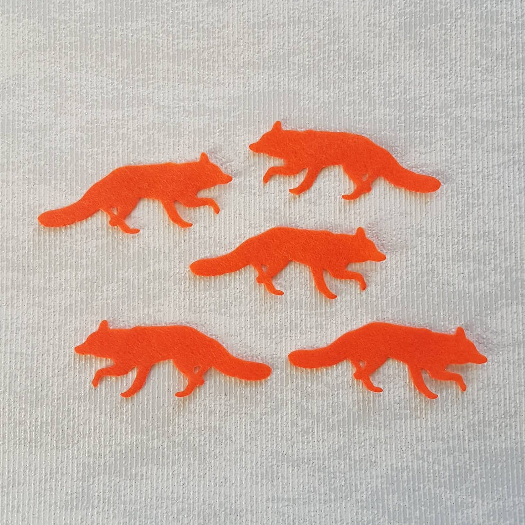 Felt Foxes, Die Cut Felt Fox