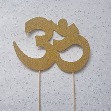 Load image into Gallery viewer, Om Symbol Cake Topper, Yoga Cake Topper, 30th Birthday Cake Topper
