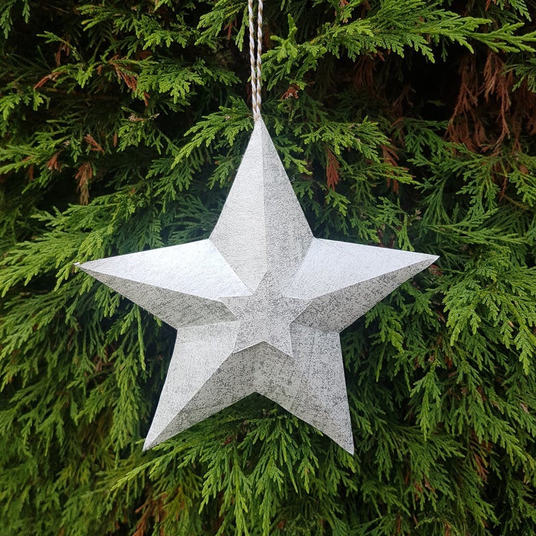 3D Paper Star Kit. Die Cut Scandi Star Kit, Paper Star Ornament