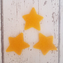Load image into Gallery viewer, Gold Felt Stars, Die Cut Felt Stars, Medium Sized Stars

