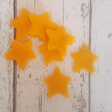 Load image into Gallery viewer, Gold Felt Stars, Die Cut Felt Stars, Medium Sized Stars
