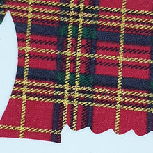 Load image into Gallery viewer, Tartan Scottie Dog Applique, Die Cut Dog, Iron On Scottie
