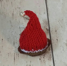 Load image into Gallery viewer, Knitted Santa Hat Chocolate Cover, Ferrero Rocher Christmas Santa Hat Cover

