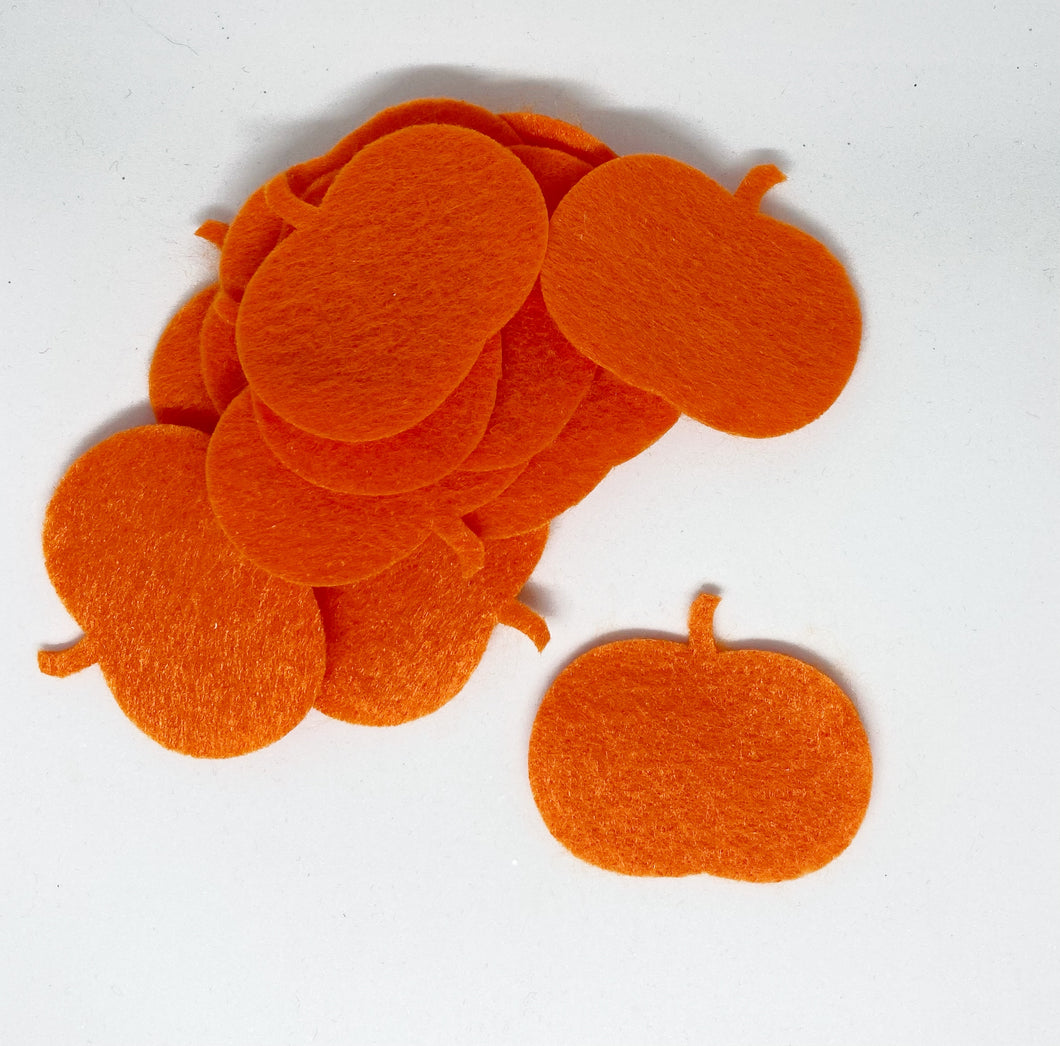 Felt Pumpkins, Felt Die Cut Pumpkin