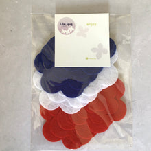 Load image into Gallery viewer, Patriotic Felt Roses, Pack of 12 (Medium), Felt die cut Flowers
